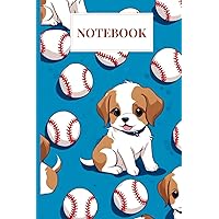 Notebook: Puppies and Baseballs