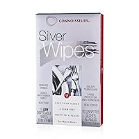 CONNOISSEURS Silver Cleaner Wipes, 10 Count