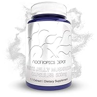Nootropics Depot White Jelly Mushroom Capsules | 500mg | 180 Count | Tremella fuciformis