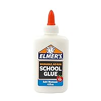 Elmer's Washable School Glue 4 fl oz / 118 ml (Pack of 6)