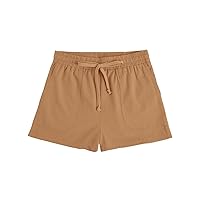 Girls Summer Shorts Kids Casual Drawstring Elastic Waist Beach Short Pants with Pockets Size 4-15