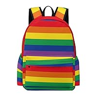 LGBT Rainbow The Gay Mini Backpack Cute Shoulder Bag Small Laptop Bag Travel Daypack for Men Women
