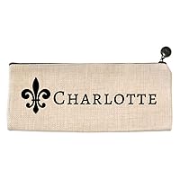 Personalized Fleur De Lis Pencil Bag