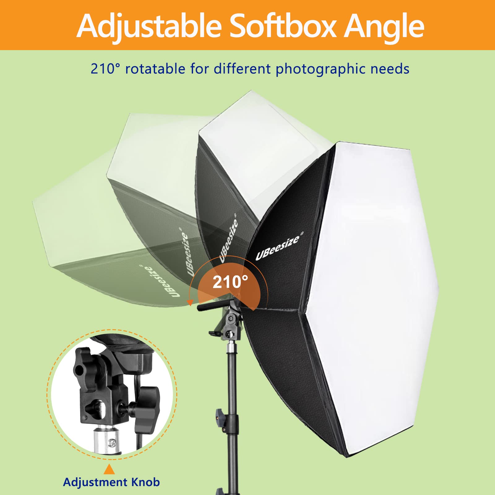 UBeesize Softbox Photography Lighting Kit, Continuous Lighting Kit with 30