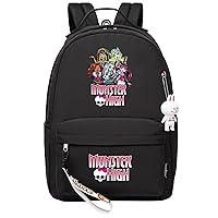 Wear Resistant Daypack,Graphic Backpack Multifunction Knapsack Canvas Travel Bag Lightweight Bookbag for College