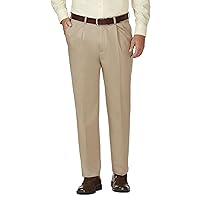 Haggar Men's Work to Weekend Classic Fit Pleat Regular and Big and Tall Sizes