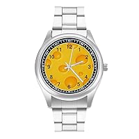 Delicious Cheese Hole Classic Watches for Men Fashion Graphic Watch Easy to Read Gifts for Work Workout