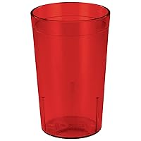 Winco Pebbled Tumblers, 9-Ounce, Red