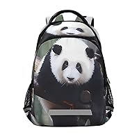 Panda Backpack for 1th- 6th Grade Boy Girl,School Backpack Panda Toddler Bookbag