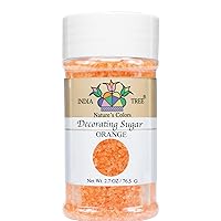 Nature's Colors, Orange Sugar Pure Sugar Sprinkles for Baking and Decorating, Small 3.3 Oz Jar (Pack of 1)