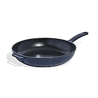 Made In Cookware - Enameled Cast Iron Skillet - Blue - Exceptional Heat Retention & Durability - Professional Cookware - Crafted in France - Induction Compatible