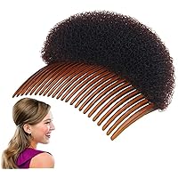 1PC Up Volume Hair Styling Clip Bun Maker Hair Tool Insert Multifunctional Hair Accessories with Comb for Instant Hairstyle (Brown) Professional and Fashion