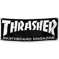 Thrasher Skateboard Magazine Mag Logo Cloth Banner