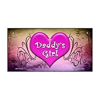 Daddys Girl Novelty Metal Bicycle License Plate Tag BP-11534