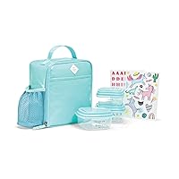 Fit+Fresh DIY Sticker Insulated Lunch Box, Lunch Box - Lunch Bag, Lunch Box for Girls, Lunch Box for Boys, Lunchboxes