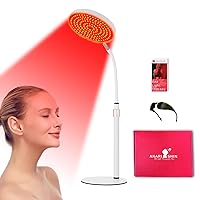 Red Light Therapy Lamp for Face- Facial and Body Treatment with Adjustable Height Stand, 120 LEDs, 590nm, 660nm, 660nm+940nm - Alleviate Muscle Soreness, Skin Vitality