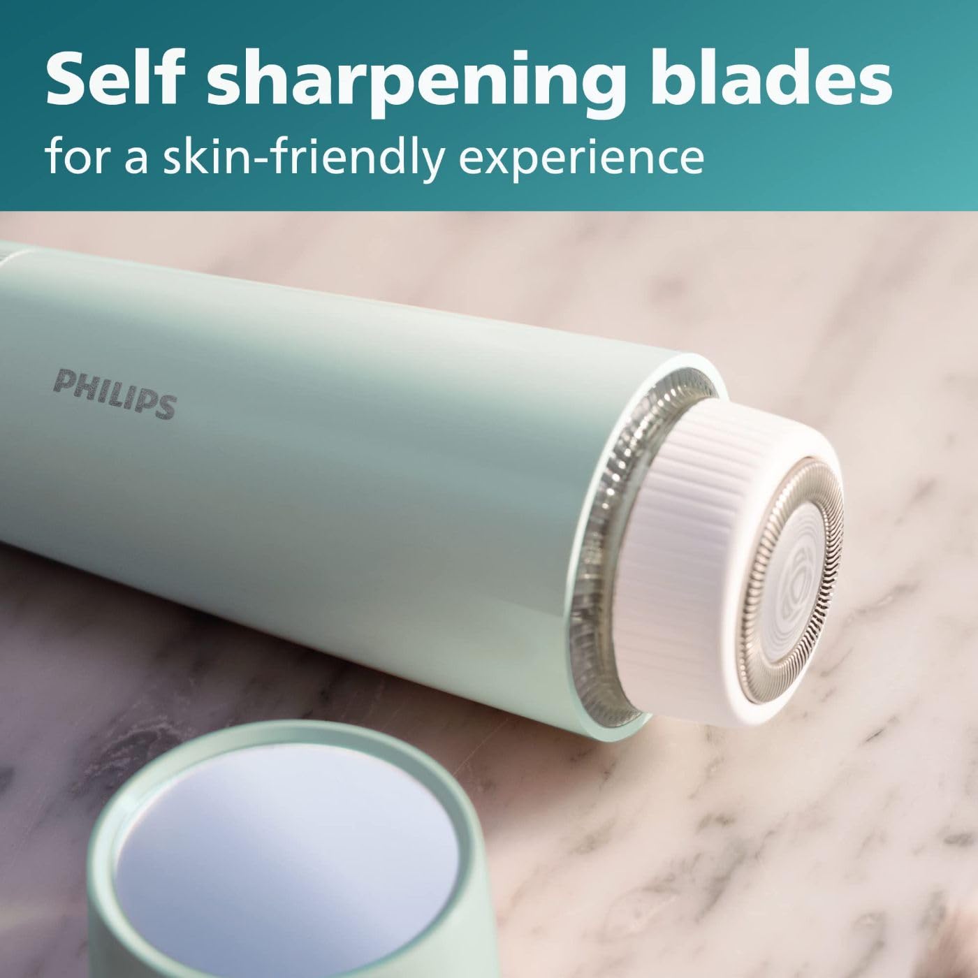 Philips Beauty Series 5000 Electric Facial Hair Remover for Women, Cordless & Compact, Wide Hypollergenic Head, Gentle & Quick Hair Removal Easy Finishing Touch Ups, BRR474/00