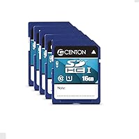 Centon Electronics MP Essential SDHC Card, Ultimate Memory Card for Phones, Tablets, Cameras, and More, UHS1, 16GB, 5 Bulk Pack
