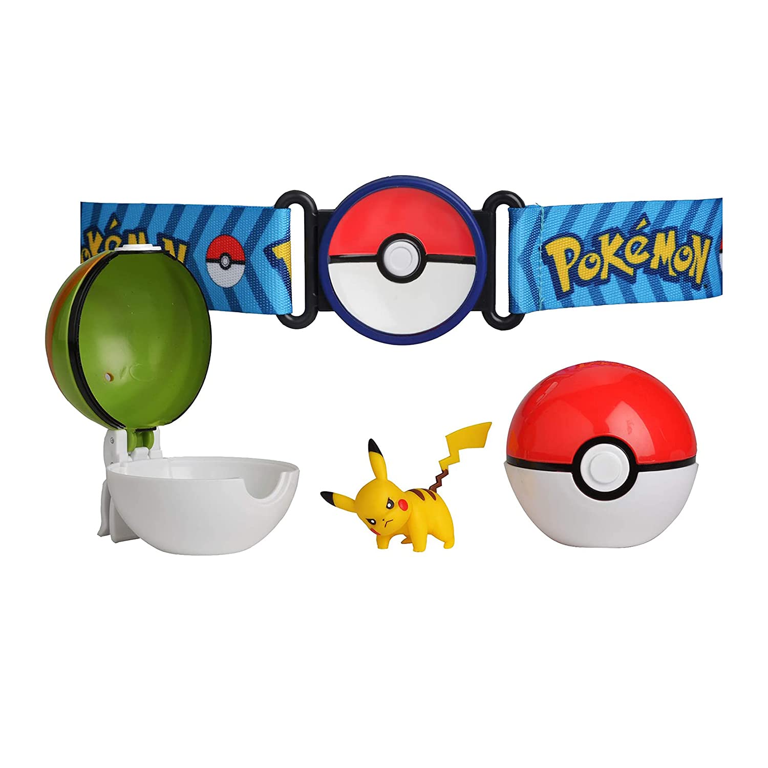 Pokemon Clip 'N' Go Poke Ball Belt Set, Comes with Poke Ball, Nest Ball and 2-Inch Pikachu Figure- Perfect for any Trainer