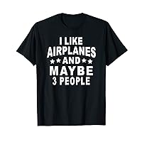 Funny Airplane Design T-Shirt