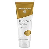 Glycolic Acid Face Wash, Exfoliating Facial Cleanser For Facial Skin Care, Acne Treatment Face Scrub, 10% Glycolic and Salicylic Acid 6 fl. oz - Botanic Tree