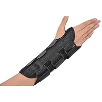 N//C HSManLian Wrist Brace Compression Stabilizing Wrist Brace, Helps Support Sprains, Strains, and Symptoms of Carpal Tunnel Syndrome Right Black M