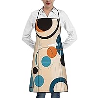 Kitchen Cooking Aprons for Women Men Elephant drinking water Waterproof Bib Apron with Pockets Adjustable Chef Apron