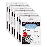 Scrapbook Adhesives by 3L, Black 3L Scrapbook Adhesive Permanent Thin Pre-Cut 3D Foam Squares, Mixed Variety, 217pk, Set of 10