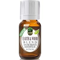 Healing Solutions Earth & Wood Blend Essential Oil - 100% Pure Therapeutic Grade - 10ml