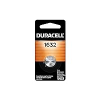 Duracell 1632 3V Lithium Battery, 1 Count Pack, Lithium Coin Battery for Medical and Fitness Devices, Watches, and more, CR Lithium 3 Volt Cell