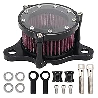 NewYall Air Cleaner Intake Filter System Kit for Harley-Davidson Forty Eight Sportster XL883 XL883N XL883R XL883P XL1200 XL1200L XL1200X XL883P Iron 883 Seventy Two Billet Aluminum CNC