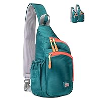 Sling Bag Waterproof Sling Backpack Lightweight Crossbody Chest Bag Daypack Hiking Travel for Women Men