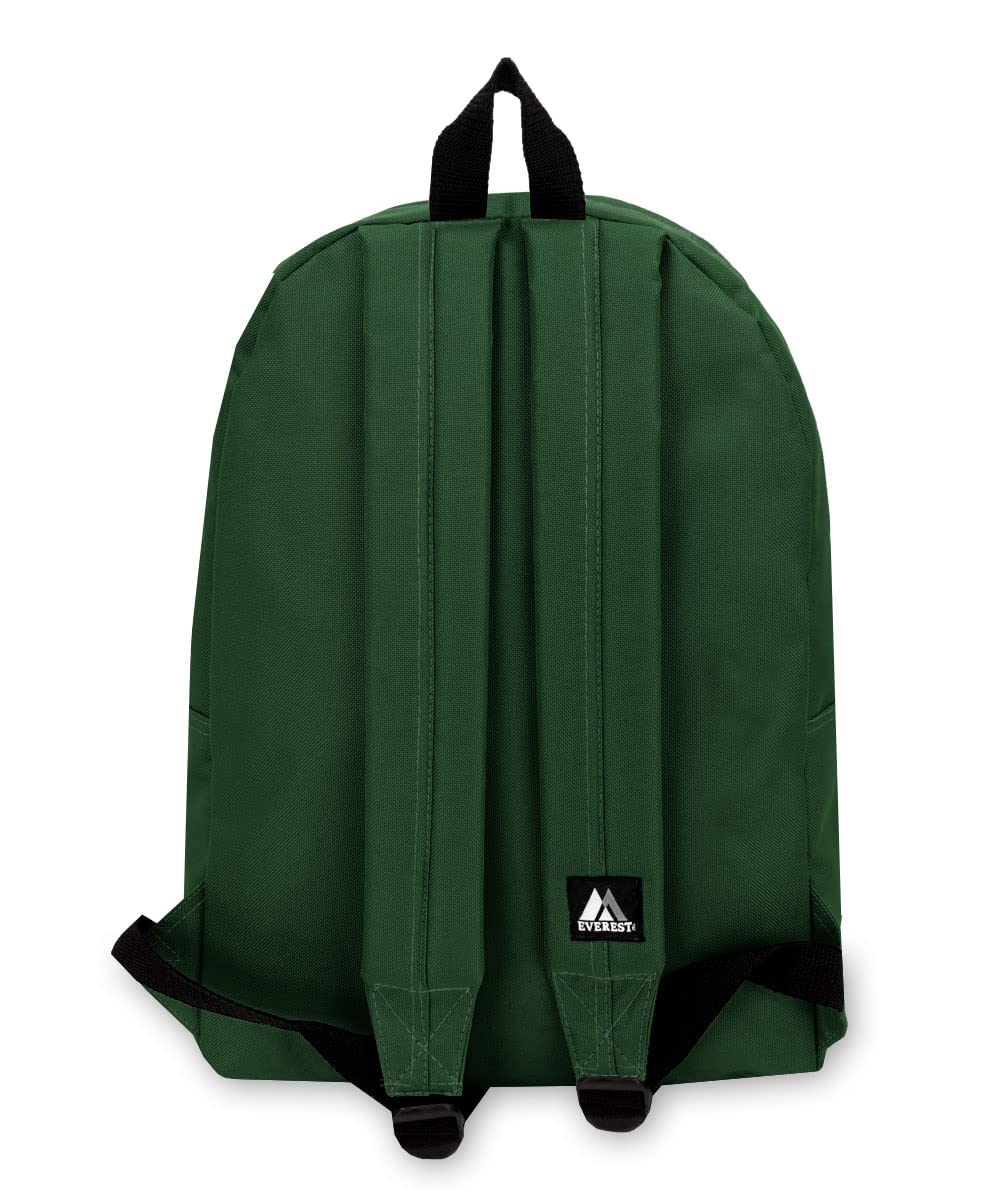 Everest Luggage Basic Backpack, Dark Green, Medium