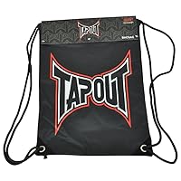 TapouT Men's Center Logo Backsack, Black/Red, One Size