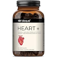 Blisque – Natural Blood Pressure Support Supplement for Heart Health and Circulation | Doctor-Approved | with 200mg CoQ10, Hawthorn Berry, Beet Root, Turmeric | 60 Capsules