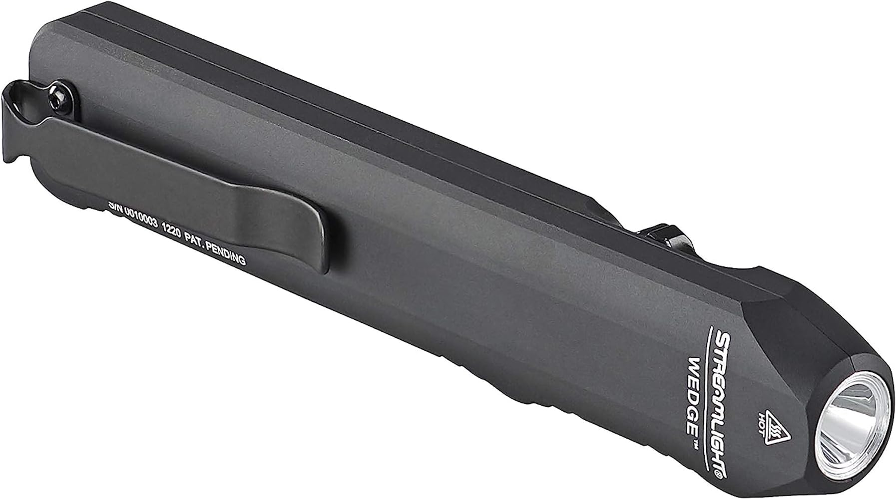 Streamlight 88810 Wedge 300-Lumen Slim Everyday Carry Flashlight, Includes USB-C Cord, Lanyard, Box, Black