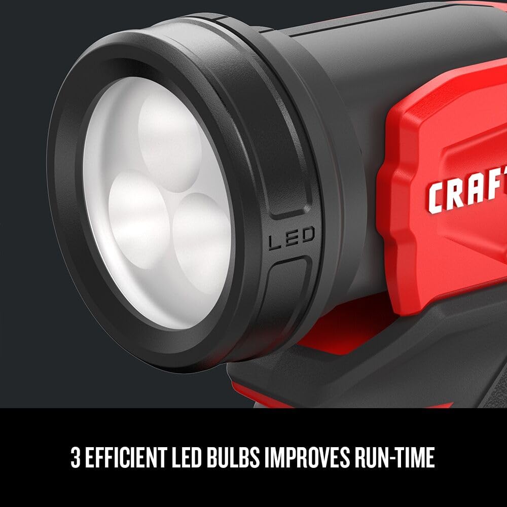 CRAFTSMAN V20 LED Work Light, Cordless Handheld, 140 Lumens, Bare Tool Only (CMCL020B)