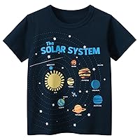 18 Youth Boy Clothes Summer Children's Clothing Children's Short Sleeved T Shirt Boy Baby Clothes Starry Sleeve