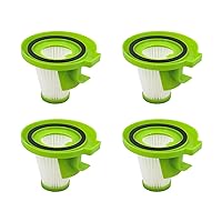 Replacement Filters Compatible with Ionvac ZipVac 3-in-1 Corded Upright/Handheld Floor and Carpet Vacuum,Fits Models:8200 (Green-4 Packs)