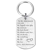 Boyfriend Girlfriend BF GF Keychain Gifts for Anniversary Birthday Valentine Wedding Christmas Meaningful Presents