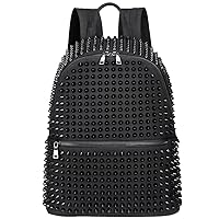 Ro Rox Minerva Studded Backpack Canvas Punk Gothic Bag Unisex Rucksack