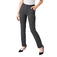 Yogipace,Belt Loops,Women's Petite/Regular/Tall Straight Leg Yoga Dress Pants