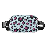 Leopard Fanny Packs for Women Everywhere Belt Bag Fanny Pack Crossbody Bags for Women Girls Fashion Waist Packs with Adjustable Strap Sling Bag for Outdoors Running Shopping Travel