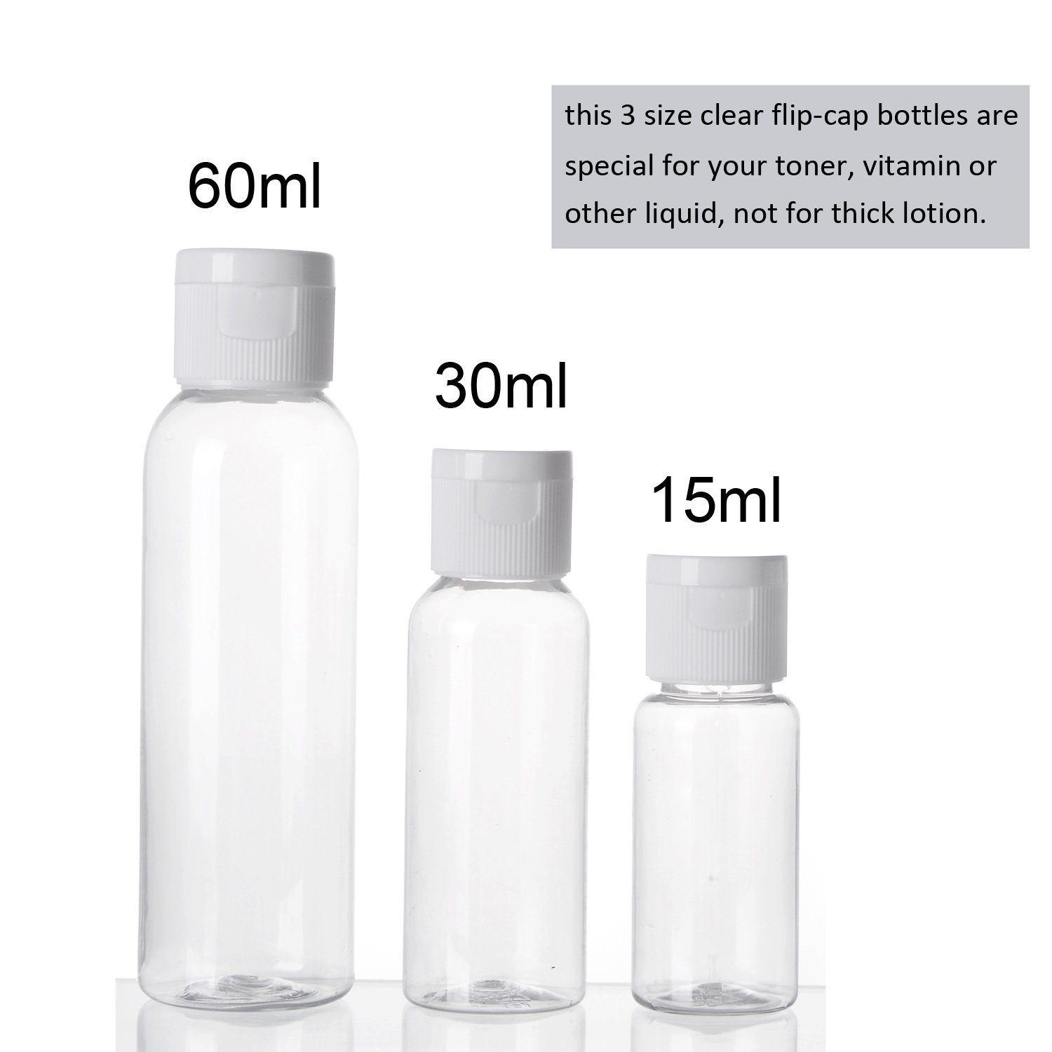 ALINK 16pcs Travel Size Toiletry Bottles Set, Tsa Approved Clear Cosmetic Makeup Liquid Containers with Zipper Bag