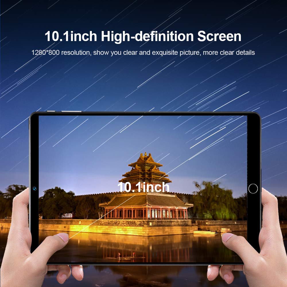 HUIOP Metal Tablet, 10.1'' Metal Tablet with MT6592 Eight-core Processor 1280 * 800 Resolution 2GB+32GB Memory Support 2G/3G Calls Green+Black US Plug