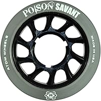 Atom Poison Savant Derby Roller Skate Wheels (Black)