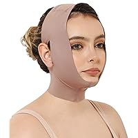 CURVEEZ Face Toning Belt Post Surgery Lipo Compression Chin Strap For Women | Faja Mentonera Reductora para Papada Y Cuello | For Use After Face and Chin Surgery