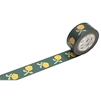 MT Mina Perhonen Skip Washi Masking Tape, Yellow,Green