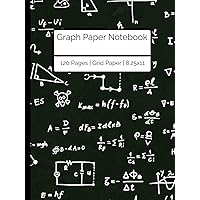 Notebook for Maths, Physics, Engineering: Grid Paper Notebook for Kids, Students, Architects, Engineers... 8.25x11 Inch, Large Math Grid Paper Notebook with creative Cover