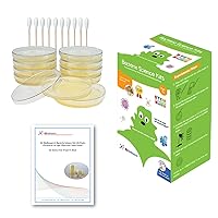 Bacteria Science Kit (IV) (Gift Pack): Prepoured LB-Agar Plates and Cotton Swabs. Exclusive Free Science Fair Project E-Book Packed with Award Winning Experiments. (IV Gift Pack)